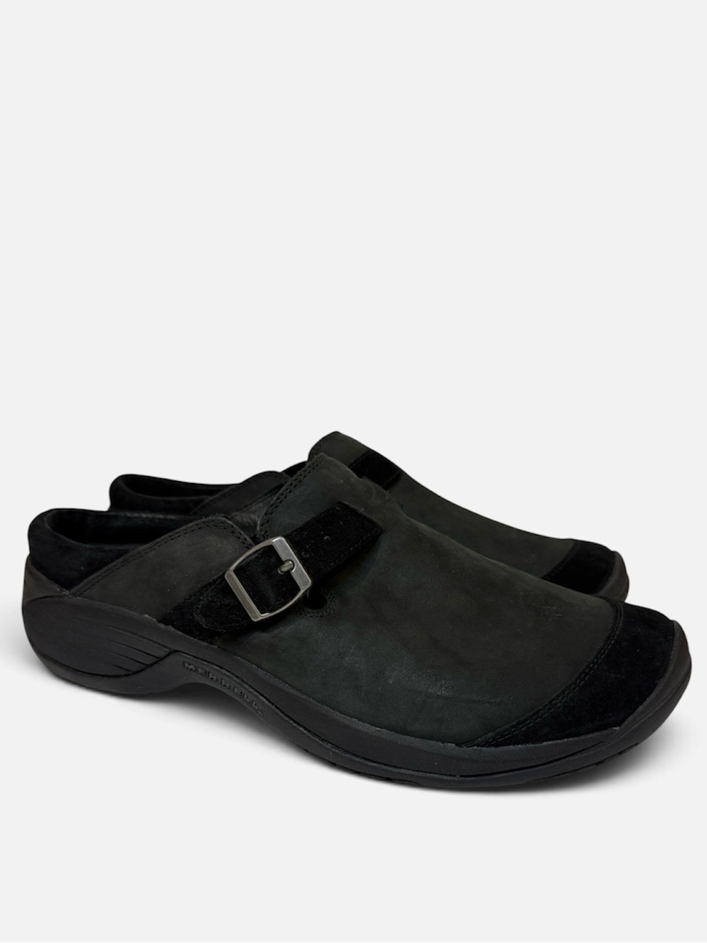 Merrell Encore Buckle Black Nubuck  Slip-On Loafers Women’s 11